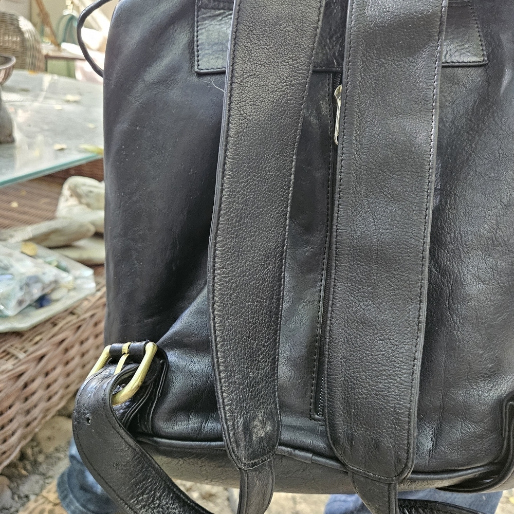 Boulder Ridge Shafmaster Leather Company leather backpack purse - Picture 11 of 12